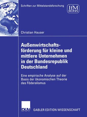 cover image of Außenwirtschaftsförderung für kleine und mittlere Unternehmen in der Bundesrepublik Deutschland